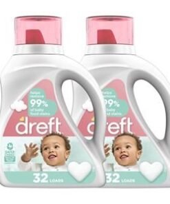 Dreft Stage 1: Newborn Baby Liquid Laundry Detergent, 89 Loads 128 Fl Oz, 1 Choice Of Pediatricians