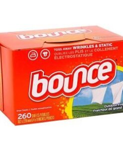 Bounce Fabric Softener Dryer Sheets, Outdoor Fresh – 260 Sheets