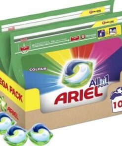Ariel Pods All-in-One Colour Washing Liquid Laundry Detergent Tablets/Capsules, 108 Washes (54 x 2)